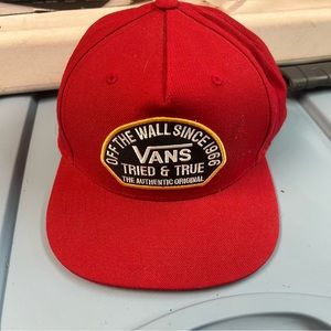 Red vans hat